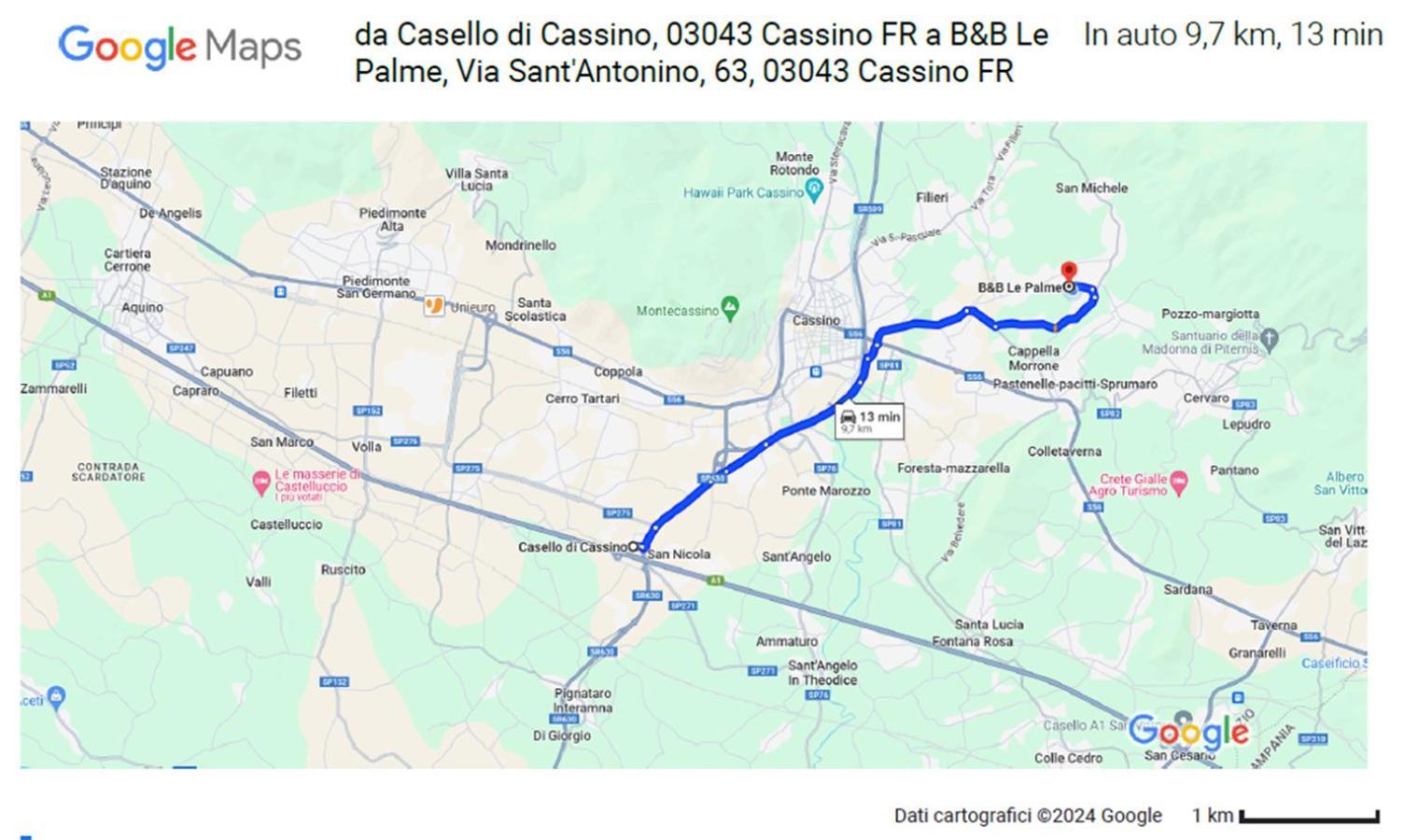 B&B Le Palme Cassino Esterno foto